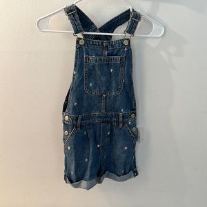 Gap Kids Denim Overall Shorts Size M(8).  New With Tags